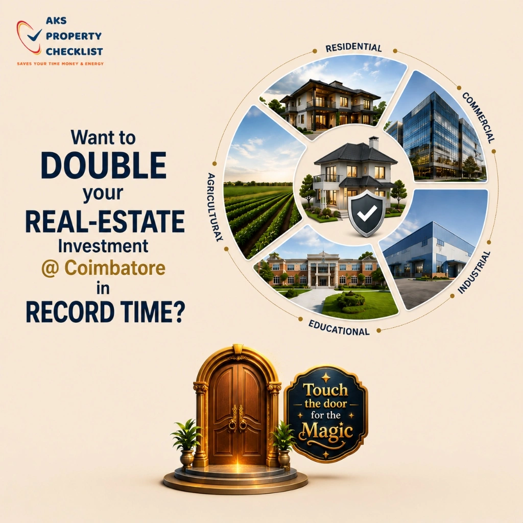 Double Your Real-Estate Investment in Coimbatore